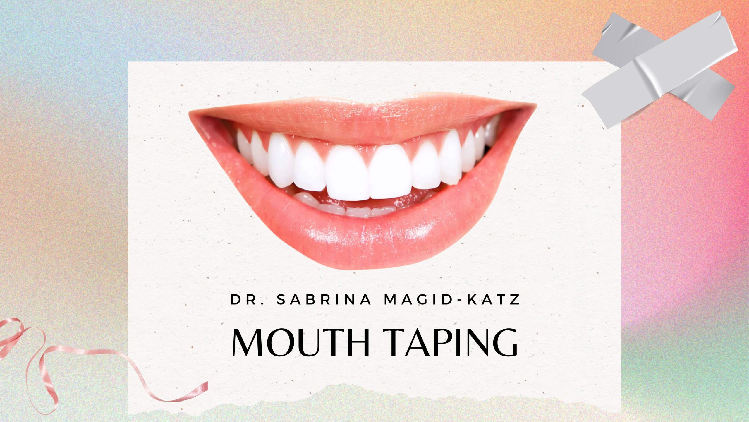Mouth taping for sleep